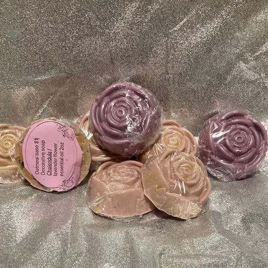 decorative flowers soap